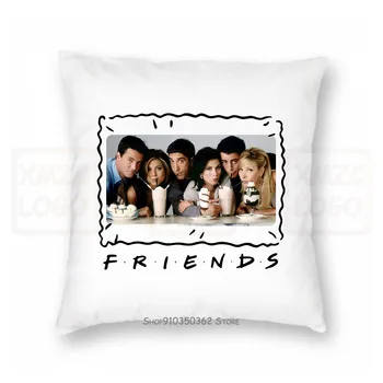 

Mens Friends Milkshake White Crew Neck Pillow case Retro Tv Joey Ross Women Men