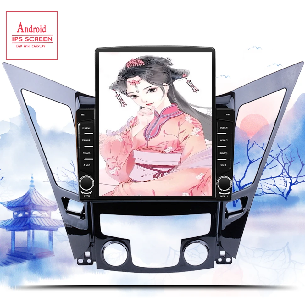 9 7 &quotGPS навигационная система для HYUNDAI Sonata i40 i45 2011-2015 Android 10 0 автомобильный стерео