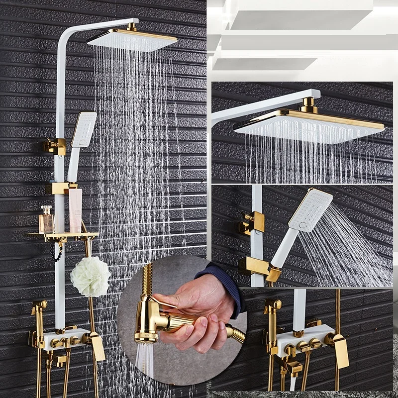Набор для ванной комнаты Regadera Colonne De panel Regendouche Preto Dusche Ducha Douche Do Banheiro Chuveiro душевой набор