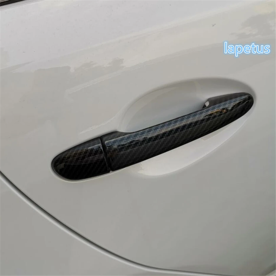 

Lapetus Side Door Doorknob Handle Hand-clasping Decoration Frame Cover Trim Fit For Mazda 3 AXELA 2017 2018 / ABS Carbon Fiber