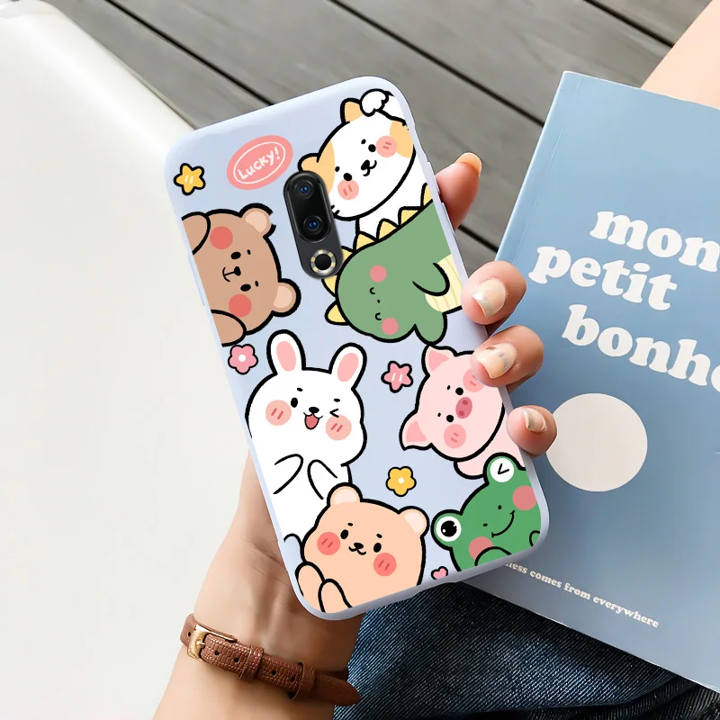 cases for meizu belt TPU Shell Black Soft For Meizu 16 Case Personality Tide Shell For Meizu 16 Plus Case Cartoon Cute Trend Shell For Meizu 16 Case meizu phone case with stones craft Cases For Meizu