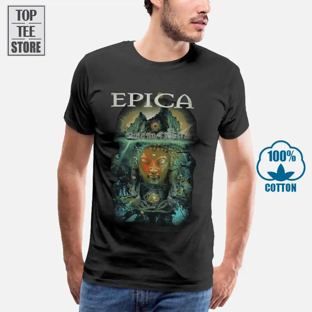 Epica Мужская футболка гигантский индийский остров Satue изображение под именем |