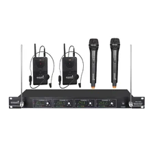 STARAUDIO беспроводной микрофон системы 4CH VHF ручной нагрудный микрофон гарнитуры для сцены церкви караоке клуба вечерние SMV-4000A+ B