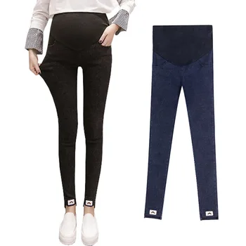 

New Autumn Denim Maternity Jeans For Pregnant Women Clothes Pregnant Jeans Pencil Pants Skinny Nursing Pregnancy Jeans Pants