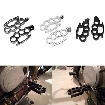 

Motorcycle Flying Knuckle Control Foot Pegs Foot Rests Pedal Fit For Harley Sportster XL 883 1200 V-Rod Dyna Softail