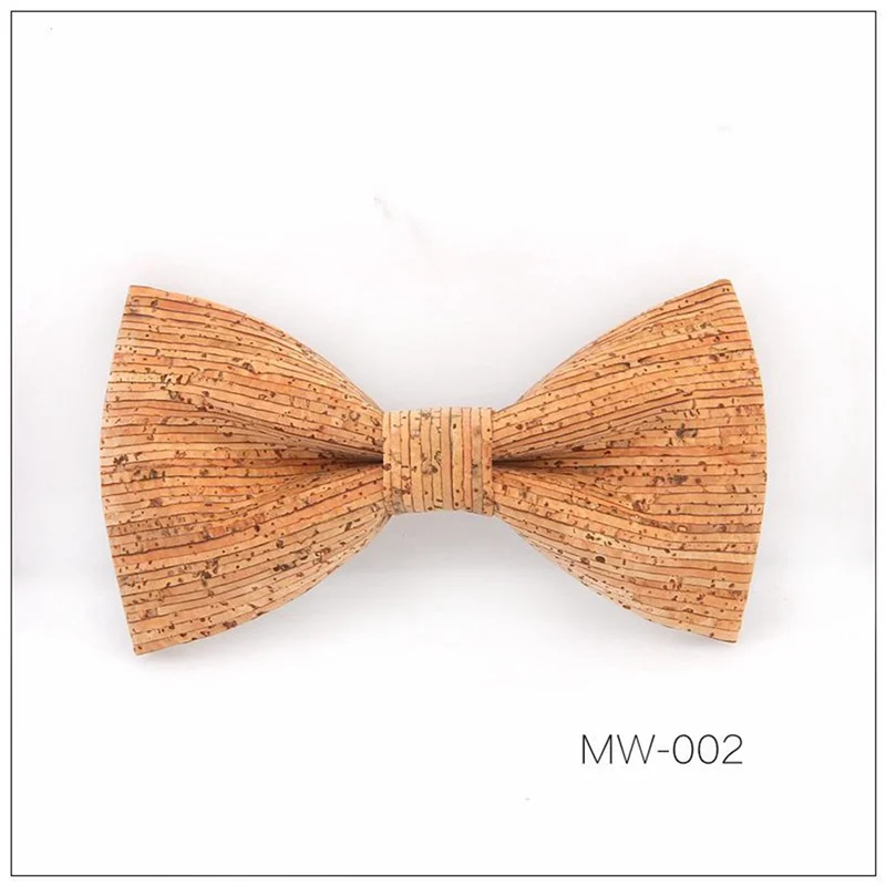 Новинка Corkwood галстуки-бабочки для мужчин Свадебный брак ручной работы пробковая деревянная бабочка острый угол взрослые шеи галстуки Галстук