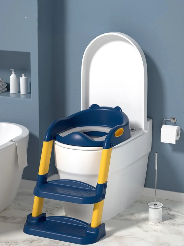 Description Picture 2 of itemPotty Seat Urinal for Baby Infant Kids Toilet Training Seat with Adjustable Ladder WC Folding Safety Children Chair Step Stool