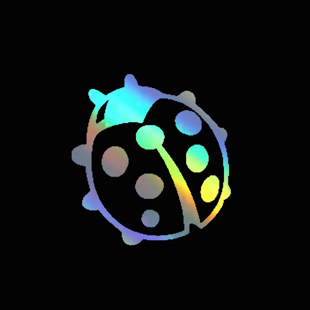 Смешные Милые 3D Автомобильные наклейки WaveHands 12 см * 7 виниловые с божьей коровкой