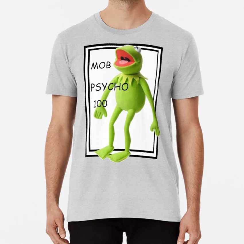 Серый Mob psycho 100 футболка mob psycho 100 kermit im sorry - Цвет: Серый