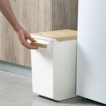 

Super Large Kitchen Rice Storage Containers Box with Wheel Grain Flour Food Container Case Plastic Rice Boxes Sealed Bin