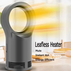 400W Handy Bladeless Heater Mini Electric Heating Heater Home Leafless Heater Fan Desktop Anti-scalding Winter Warmer Device