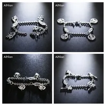 4 шт простой стиль посеребренный браслет ювелирные изделия подарок свадебный банкет торговля Высокое качество