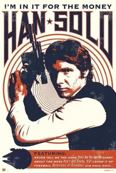 

STAR WARS Episode VII HAN SOLO Art print Silk poster Home Wall Decor