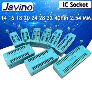

2pcs/lot IC lock seat zif socket Test Universal zif sockets 14Pin/16Pin/18Pin/20Pin/24Pin/28Pin/40Pin 14P/16P/18P/20P/24/