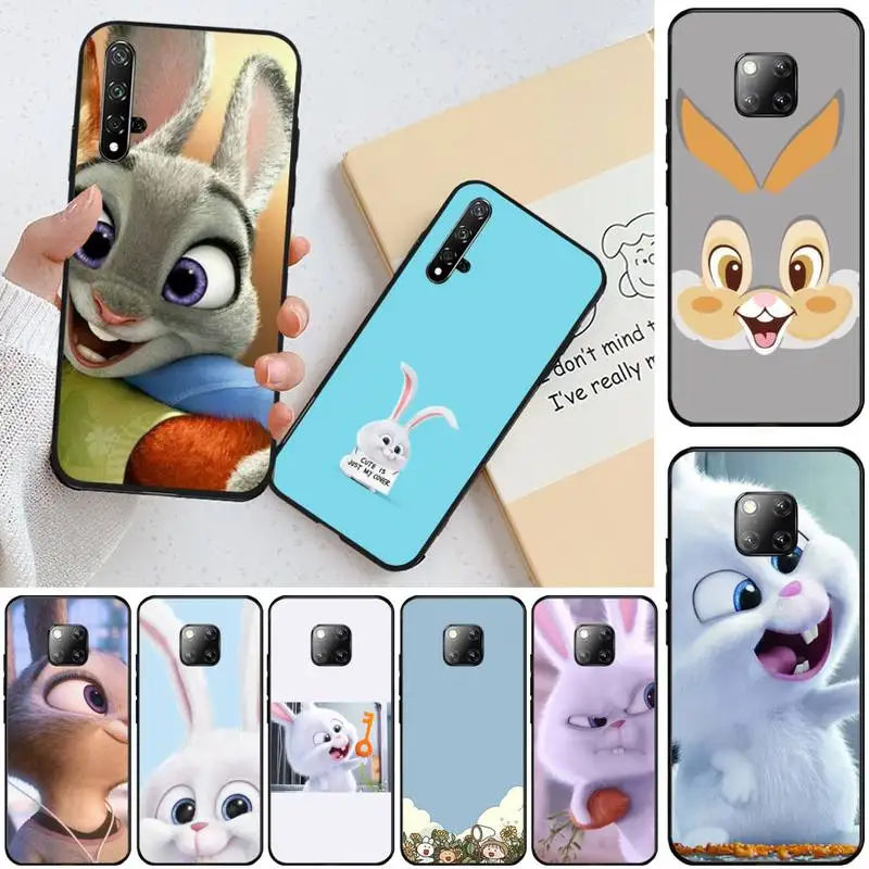 Чехол для телефона bylove Cute plush rabbit черный чехол из ТПУ с корпусом Honor 20 20lite vis20 7C 8C 7A 8A