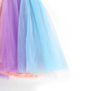 

Children Thick Disorderly Skirt Rainbow Skirt Half-body Skirt Gauze Fold Princess Skirt Can Children's Garment perform