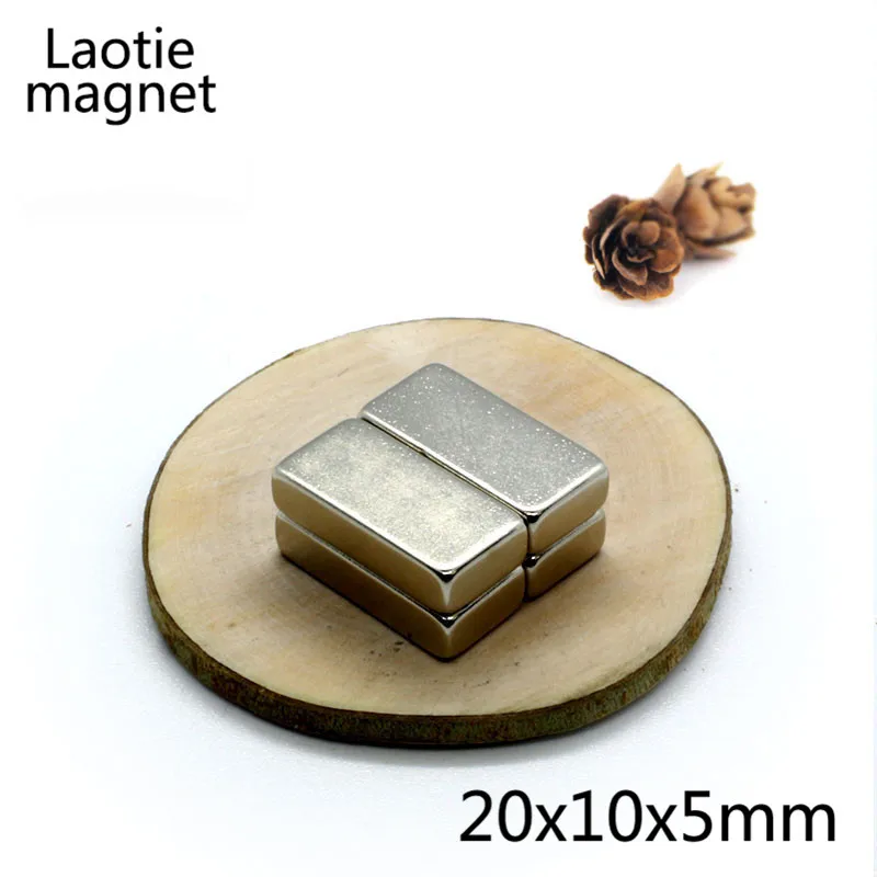 

2Pcs 20x10x5mm Super Powerful Small Craft Neodymium Magnet Cuboid Block Permanent N35 NdFeB Rare Earth Strong Magnetic Magnets