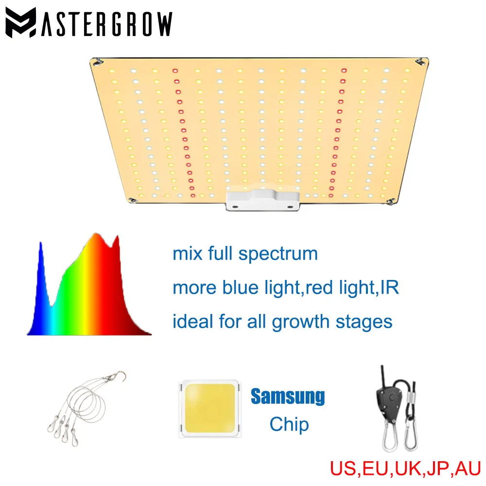1000W Fanless Ultra-Silenzioso Samsung Lm281B Ir Full-Spectrum Plant Light Quantum Growth Plate Per Piante Da Serra