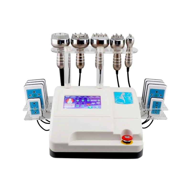 

Latest Model 6In1 Rf Radio Frequency Vacuum Lipo Cavitation Body Shaper Weight Loss Slimming Machine Spa Eu Plug