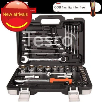 Buy Set Kit With Hardware Hardware Socket Wrench Tool K Gloves Auto Repair Auto Protection Box Ratchet Wrench New