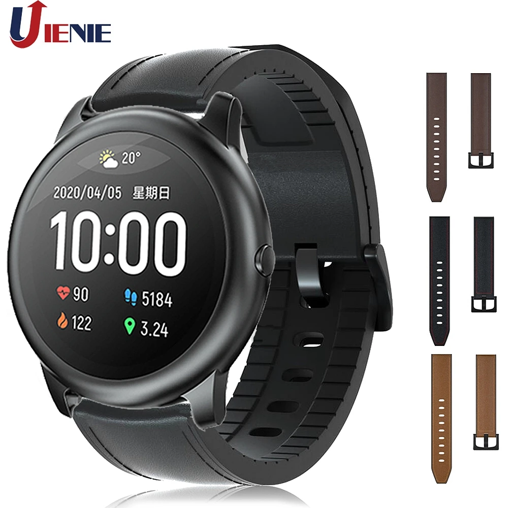 Band For Xiaomi Haylou Solar Ls05 Leather Strap Watchband Bracelet For  Haylou Solar Ls05 Smartwatch Wristband Replacement Correa - Smart  Accessories - AliExpress