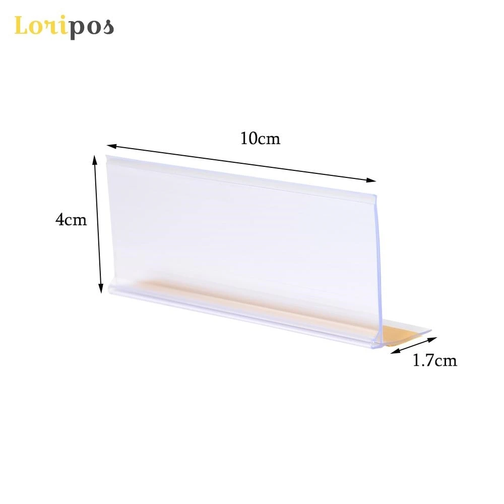 Strip Self-adhesive Data Label Holder Tray Rack Shelf Edge Display Clear Scanner Rail Price Tag Card Sign Frame Pop Clip Talker 5 pieces a6 100x150mm waterproof self adhesive magnetic price label sign holder shelf card poster paper display pvc frame