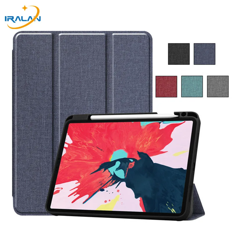 Leather Folding Stand Cover For iPad Pro 11 2020 With Pencil Holder Cases Inch Tablet Case + Film | Компьютеры и офис
