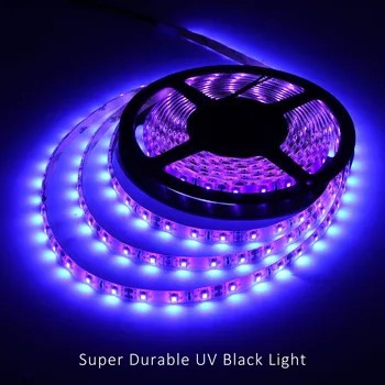 

12V UV Ultraviolet 395-405nm Led Strip Black Light 5050 3528 SMD 60led/M 120led/M Waterproof Tape Lamp For DJ Fluorescence Party