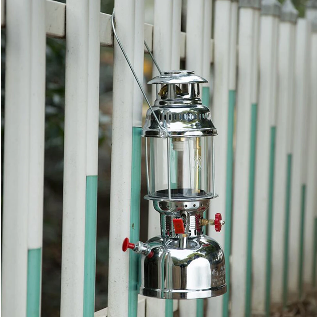 Lightweight Outdoor Gas Lantern Camping Hiking Kerosene Oil Lamp Lighting