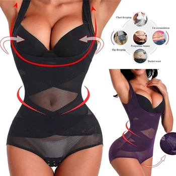 

Slimming Bodysuits Women Waist Trainer Shapewear Corset Reducing Body Shaper Modeling Underwear Control Briefs Plus Size