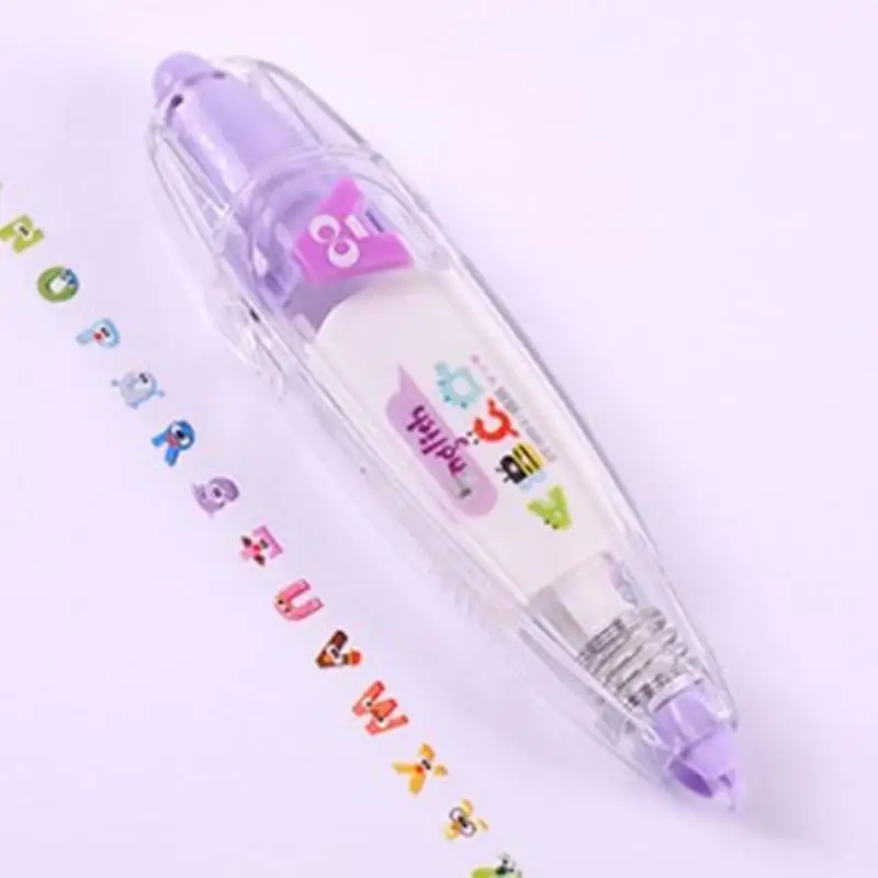 Pink purple letters Ролик коррекции ленты стикер машины кружева украшения ленты ручка - Цвет: Pink purple letters