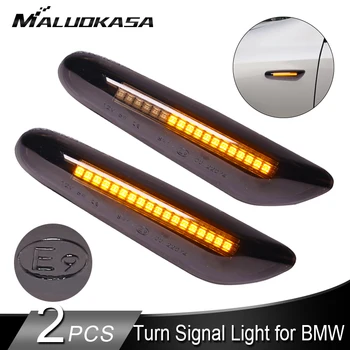 

LED Dynamic Side Marker Lights Auto Turn Signal Light Indicator for BMW E87 E90 E46 E60 E92 E82 E91 E93 Error Free Emark E9
