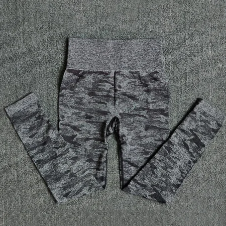 1875 Pants Black Комплект из 2 предметов, камуфляжный, камуфляжный, для йоги, спортивная одежда для женщин, для спортзала, фитнеса, одежда для занятий йогой, леггинсы+ спортивный бюстгальтер, спортивный костюм для спортзала, Femme - Цвет: 1875 Pants Black