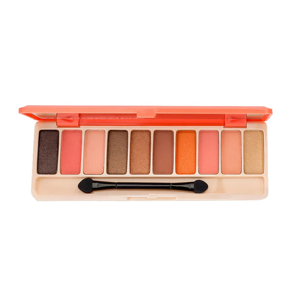 

2019 glitter eye shadow powder palette 10Colors Cosmetic Diamond make up Metallic Smoky & Matte Pearl Light jz0815