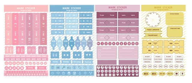 A5/A6/A7 Spiral Notebook Agenda Monthly Weekly Planner 45 Sheets Six Hole Standard Loose-Leaf Paper Office School Stationery 8sheets