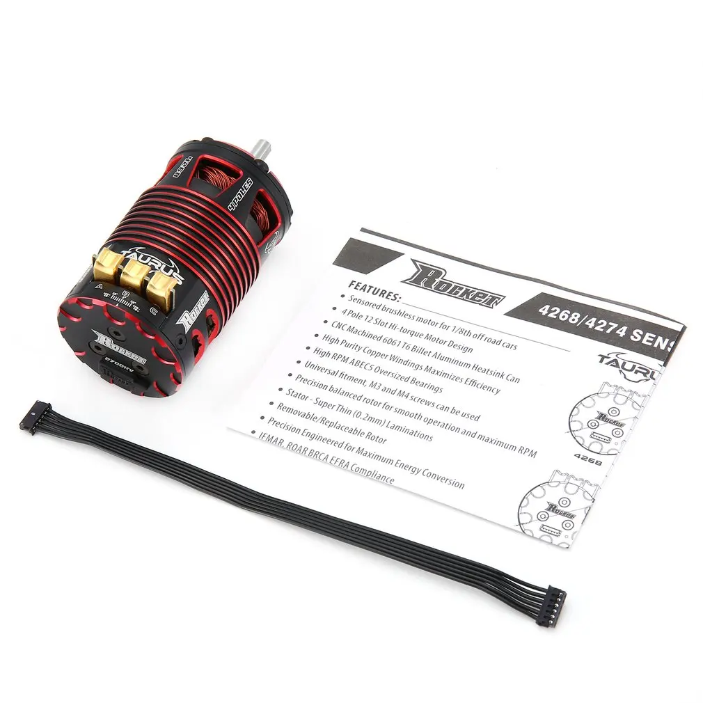US $63.00 Rocket 4268 4274 V2 2700KV 2450KV 2150KV 1700KV 2200KV 1950KV Sensored Brushless Motor for 18 RC Onroad Offroad Car