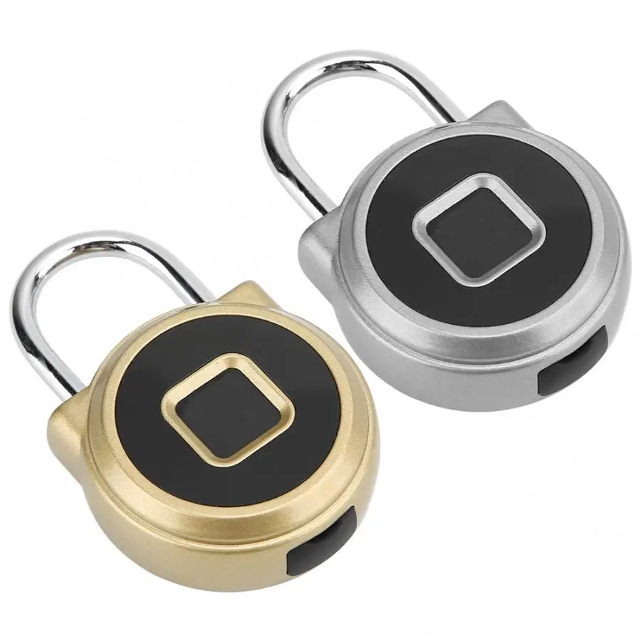 

P5 Mini Metal Smart Electric Fingerprint Padlock with Battery for Bag Luggage Cabinet Drawer