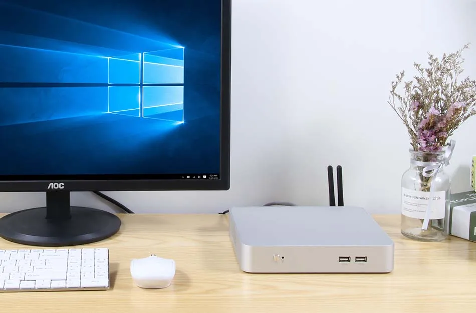 Mini PC Intel Core Cooler Desktop WIFI HDMI HD Graphics