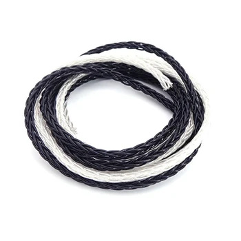 

200cm DIY Headphones Audio Cable 8 Strands OCC Silver Plated Cable HiFi Cable