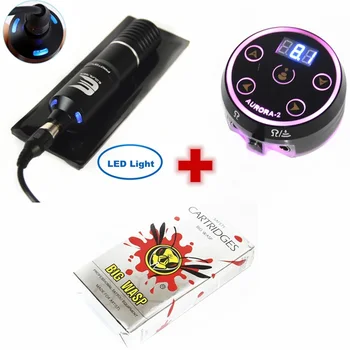 

Professional Tattoo Rotary Machine Pen Kit Incldude Mabuchi Motor Tattoo Machine With AURROA-II Tattoo Power For Tattoo Artist