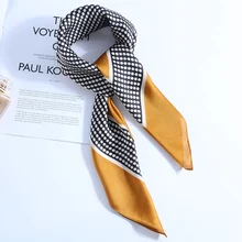 Многофункциональные красивые женские шарфы ярких цветов мягкие шелковые шарфы с рисунком головы волос сумка шейные платки банданы для женщин