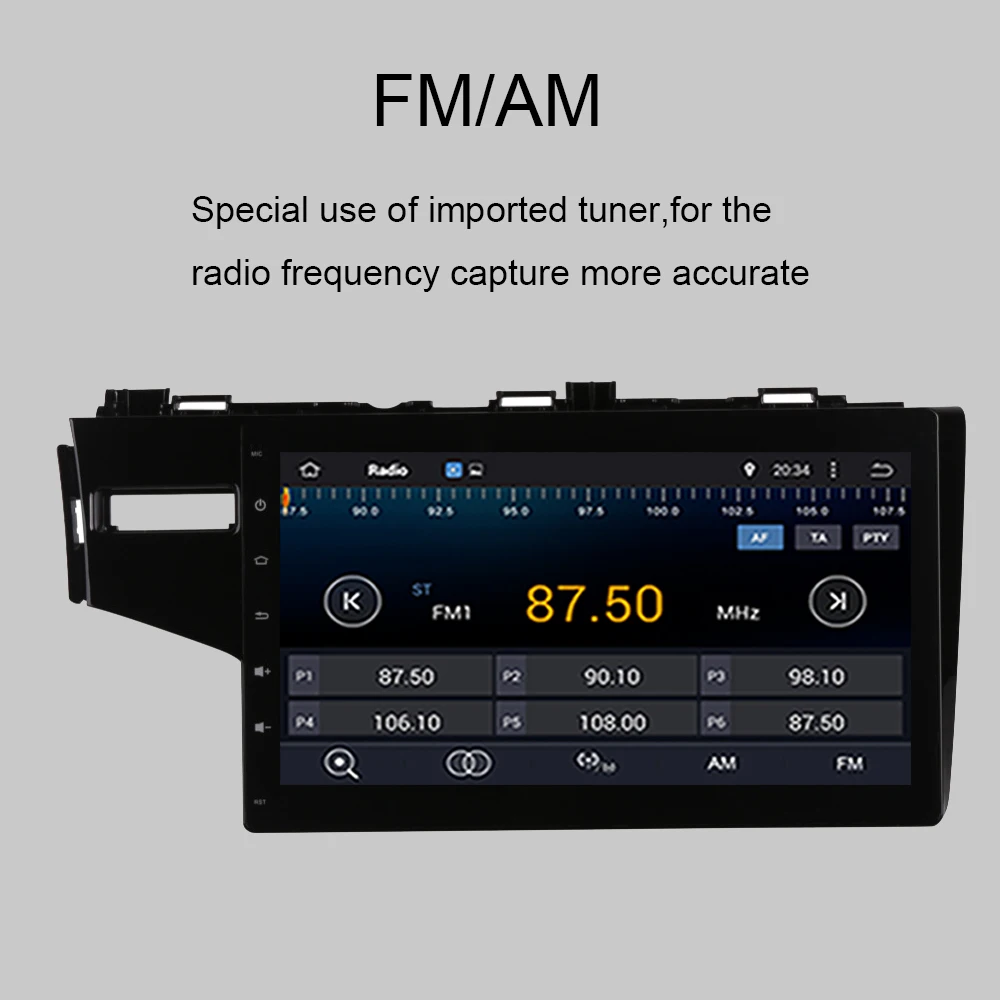 Flash Deal Android 9.0 Octa Core Car GPS Navigation For Honda HONDA FIT/JAZZ Left Hand Driving 2014-2019 With BT WIFI Car radio player WIFI 5
