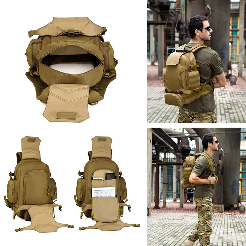 40L 2 Set Reistassen Tactische Rugzak Camping Bag Militaire Rugzakken Wandelen mannen Outdoor Sport Rugzak+ Taille Verpakking