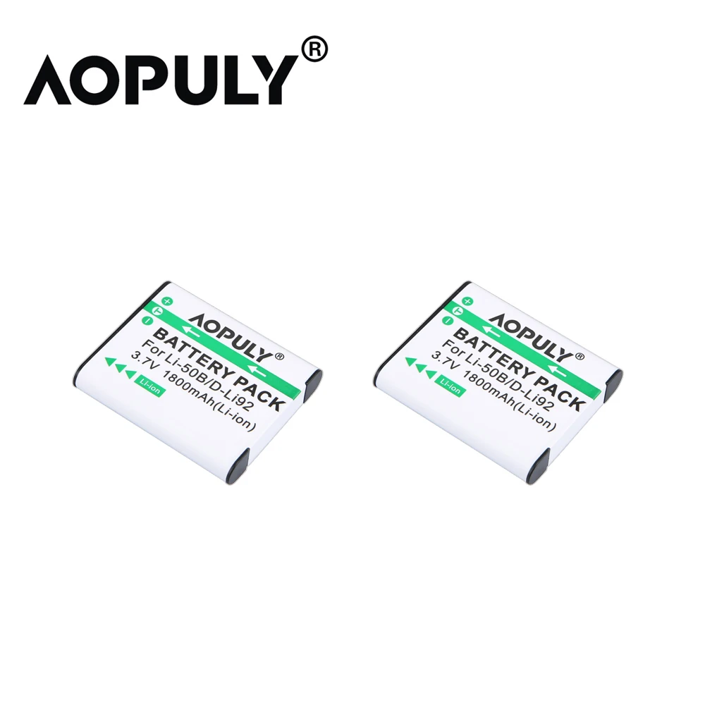 Аккумулятор для фотоаппарата Olympus MJU Stylus 1800 1010 1030SW 1020 SH21SH25 SP720UZ 9000 мАч 2 шт. |