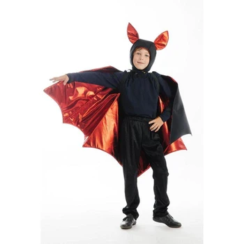 

Carnival costume "Bat", trousers, sweatshirt, wings, hat, p. 30, height 122 cm