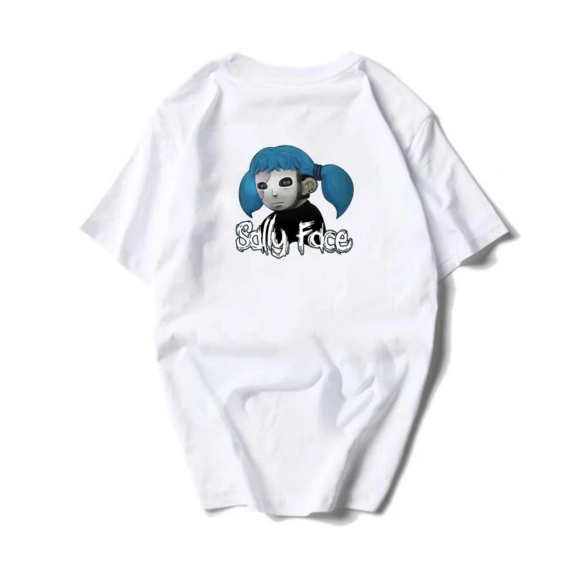 

Sally Face Printed T-shirt Woman Short-sleeve Unisex Cotton Tshirt Fashion Short Sleeve Unusex Funny Tees Summer Casual T Shirt
