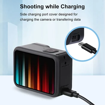 

Action Camera Accessory Mount Clip Charging Port Shooting Battery Side Cover Convenient Vlogging Easy Replace For Gopro Hero 9