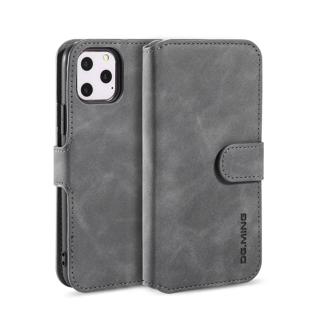 Чехол для iPhone 11 & Pro Max Ретро чехол книжка роскошный шовный Флип кожаный логотип A2221