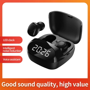 

Bluetooth Earphone Display Time TWS Motion Noise Reduction For phone With Microphone Stereo Earplug Stereo Wireless Earphone