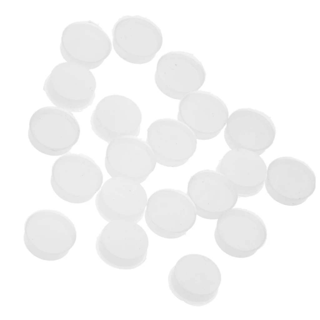 20 Pieces Silicone Flute Repair Parts Flute Open Hole Plugs 7 X 2.5mm